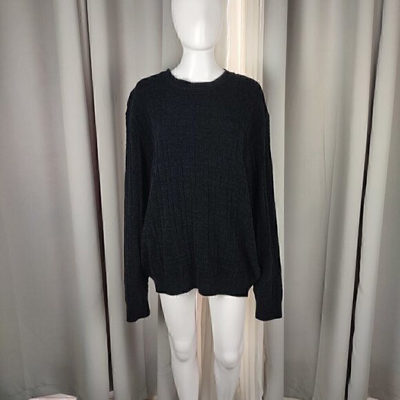 Croft & Barrow Extra Soft Crewneck Black Sweater Size Large - Picture 3 of 11